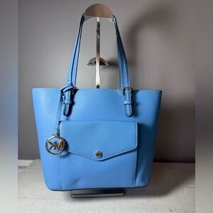 Michael Kors Blue Tote Bag with Charm